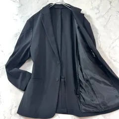 未使用級 セオリー ストレッチテーラードジャケット CLINTON DPK W A 大きいサイズ 黒 ブラック THEORY メンズ B1884