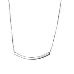 【新品】 [uz alotfactory] レディース ネックレス シンプル Silver スマイル 上品 綺麗 ジルコニア アクセサリー シルバー [並行輸入品] 0