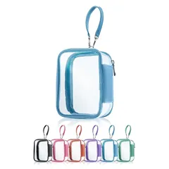 【新品】 Mowek 【360°推しが見える】ぬいぐるみポーチ 10cm ミニサイズ ぬいポーチ 推し活 ぬいぐるみ 収納 痛バ (スカイブルー, ミニ) 0