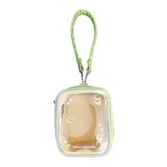 【新品】 旅するマメしば おさんポーチ 推し活 ぬいぐるみ デコレーションボックス ボックスポーチ TabisuruMameshiba Pouch (まめたグリーン/ブラウン)