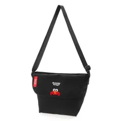 新品 Nylon Messenger Bag Back Pocket W/Divider Magnet 500D CORDURA SESAME ST BLK