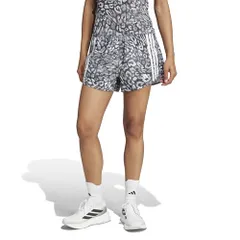 新品 アディダス ランニング ハーフパンツ オウン ザ ラン E AOP ショーツ レディース KVL18 ダッシュグレー/ブラック (JC7411) S (2インチ)