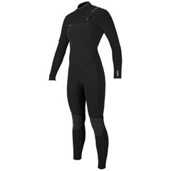 O'Neill Women's Hyperfreak Chest Zip Wetsuit, Size 32, Black