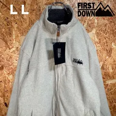 未使用 タグ付 ファーストダウン フリースジャケットLLサイズ大きめ
