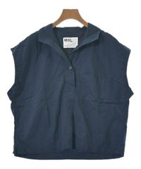 23SS✨マーガレットハウエルMHL セーラーカラーシャツ ネイビー - メルカリ