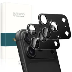 【新品】 PRODELI For iPhone 17 Pro 専用 カメラフィルム アルミ合金製＋AR高透過率 一体型 耐衝撃 硬度9H キズ防止 高透過率 強化ガラス 防爆裂 気泡ゼロ 露出オーバー防止 アイフォン 17 プロ 用 レンズ 保護フィルム  0