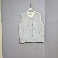 活用しやすいハンドメイドベストアウター FF n1213