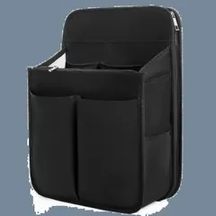 大きめ リュックインバッグ バックインバック 縦 インナーバッグ 縦型 中身整理 軽量 底板付き メンズ リュック 通勤 旅行 バッグインバッグ ブラック L VANCORE アップグレード版