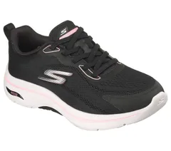 スケッチャーズ レディース シューズ スニーカー Skechers GO WALK Arch Fit 20 Cassy Womens Cushioned Walking Shoes Black Pink ブラック