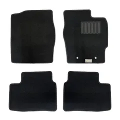 ダイハツ ミライース Mirae:S 互換 フロアマット ブラック 1台分 エコノミシリーズ (H29.5～) LA350S 2WD リアヒータ無車 (c-js-da-mies2905db) 