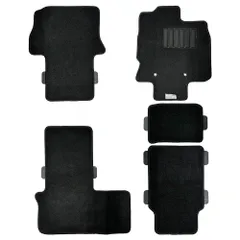 スバル シフォン CHIFFON シフォンカスタム 互換 フロアマット ブラック 1台分 エコノミシリーズ (R1.7～) LA650F LA660F 運転席ロングスライドシート有車 (c-js-da-tanto0107sdb) 