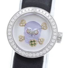 ディオール Dior CD040110-J ラ ディ ドゥ ディオール ダイヤベゼル スカル クォーツ レディース 美品 箱・保証書付き_903182【ev10】