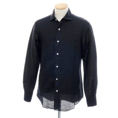 中古】キートン Kiton クワトロピエゲ シルク 小紋柄ネクタイ イエロー
