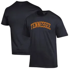 チャンピオン メンズ トップス Tシャツ Mens Champion Black Tennessee Volunteers Basic Arch TShirten Black ブラック