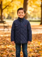 (ア-023) ポロ キッズ キルティング ジャケット (7歳前後 / 状態良し)