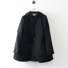 2023AW コムコム コムデギャルソン COMME des GARCONS ウールツイル ラウンドカラーフレアコート XS ブラック┃【2400014715651】のサムネイル