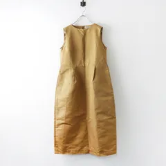 美品 定価6.1万 オールドマンズテーラー R&D.M.Co- ポリコットンシルク ノースリーブワンピース M ┃ライトブラウン【2400014715743】のサムネイル