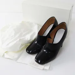 良品 メゾンマルジェラ Maison Margiela22 58WL0047 チャンキーヒール レザーパンプス 36/約23cm ブラック┃ヒール9.5cm【2400014715804】のサムネイル