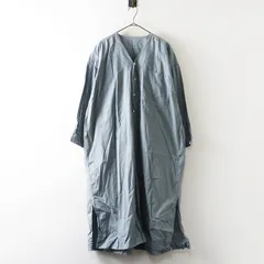 美品 トゥジュー TOUJOURS BLOCK PRINT ETHNIC SMOCK ブロックプリントエスニックスモック 1＼ブルー系 ワンピース【2400014849998】のサムネイル