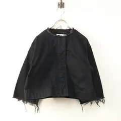 極美品 定価5.3万 オールドマンズテーラー R&D.M.Co- CUT OFF DENIM JAKET カットオフデニムジャケット＼ブラック【2400014845327】のサムネイル