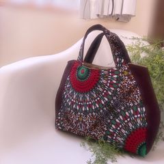 ネパール 万博 トートバッグ 貴重なネパール羊毛 起毛刺繍 ヒマラヤ