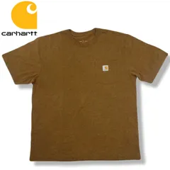 carhartt カーハートXL ライトブラウン K87 ポケット Tシャツ アメカジ
