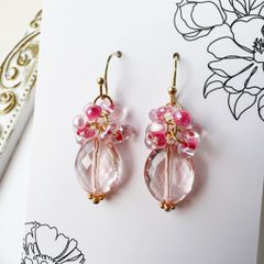 ≪340 ピンク≫レジンピアス 400円 - メルカリ