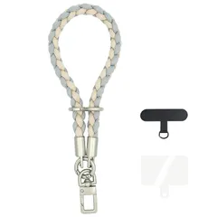 【新品】 [Kukefa] スマホストラップ 手首 【2026新登場長さ調整可能】 可愛い 編み込め ハンドストラップ スマホ おしゃれ スマホ 手首 ストラップ 頑丈 ハンドスマホストラップ ins風 携帯ストラップ 手首 挟むだけ スマホ落下防止 紛失 1