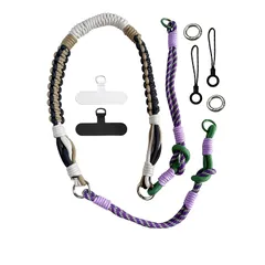 【新品】 [Oumino] スマホストラップ ショルダー 携帯ストラップ iPhone 対応 スマホショルダーストラップ バッグストラップ 極太 調節可能 約34～128cm 肩掛け 編み込み おしゃれ カメラ 首掛け ネックストラップ アウトドア 全機種 1