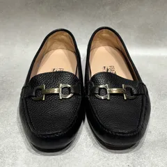 Salvatore Ferragamo サルヴァトーレフェラガモ ガンチーニ ビットローファー レザー ドライビングシューズ ローファー 革靴 ブラック Black レディース 靴 イタリア製 ドレスシューズ モカシン フラットシューズ 6½C