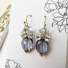 チェコビーズの可愛いピアスD114