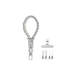 【新品】 [VANAHOTZ] スマホストラップ 手首 ハンドストラップ 携帯ストラップ リストストラップ 可愛い おしゃれ アウトドア 落下防止 軽量 iPhone/Android対応 全機種対応 (グレー×ベージュ) 1