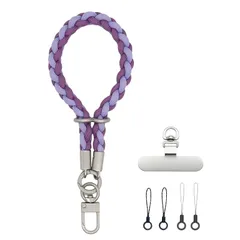 【新品】 [VANAHOTZ] スマホストラップ 手首 ハンドストラップ 携帯ストラップ リストストラップ 可愛い おしゃれ アウトドア 落下防止 軽量 iPhone/Android対応 全機種対応 (紫) 1