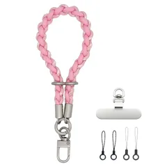 【新品】 [VANAHOTZ] スマホストラップ 手首 ハンドストラップ 携帯ストラップ リストストラップ 可愛い おしゃれ アウトドア 落下防止 軽量 iPhone/Android対応 全機種対応 (ピンク) 1