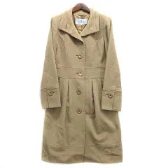 ビアッジョブルー Viaggio Blu アンゴラ ウール ロング コート キャメル 1のサムネイル