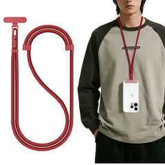 【新品】 [GNfanbei] スマホストラップ 長さ調節可能 スマホショルダー 装着長さ41cm~76cm 携帯ストラップ 7mmナイロン 首掛け/斜め掛け/肩掛け三用 紛失・落下防止 ネックストラップ ケータイホルダー 多用途 丈夫 iPhone/An 0