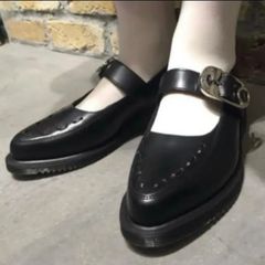 未使用級☆アルテサノス メリージェーン 厚底 ストラップ ブラック