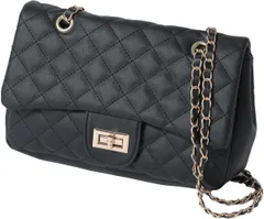 [アルトローズ] ブラック ショルダーバッグ レディース 斜め掛けバッグ ななめがけ バッグ 軽量 ミニショルダー ミニ チェーン キルティング ポーチ 小さめ かわいい 人気 ブランド 2way 長め 332393-01 [ブラック]