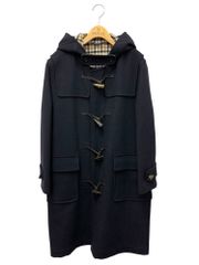 アクアスキュータム 6145721 ダッフルコート 9 ネイビー ウール カシミヤ フード チェック ITTK0EE77R18