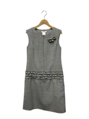 ルネ 6736420 ワンピース 34 グレー ドット・水玉 フリル ITEA73Y5UPVG