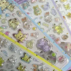 4枚セット【韓国限定】ポケモン キャンディーボンボン ポケピース シール正規品 ポケモン