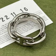 HERMES シェーヌダンクル レガート スカーフリング シルバー 2-131-15