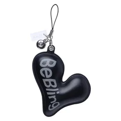 【新品】 [ハミィ] iFace BeBling ストラップ Phoneチャーム(ブラック)【アイフェイス ビーブリング スマホ 携帯ストラップ ぷっくりハート 携帯 かわいい おしゃれ】 1