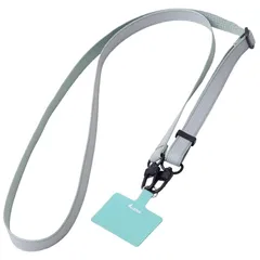 【新品】 アイメディア(Aimedia) スマホストラップ ショルダーストラップ 斜め掛け 首掛け ハンズフリー 幅広 長さ調節可能 反射テープ リフレクター ストラップホルダー 落下防止 紛失防止 ウォーキング 犬の散歩 子供 夜道対策 0