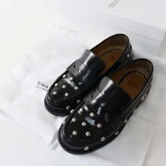 トーガ プルラ TOGA PULLA レザー スタッズ ローファー 36/約22.5-23cm ブラック┃黒 シューズ【2400014715798】のサムネイル