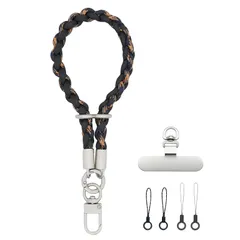 【新品】 [VANAHOTZ] スマホストラップ 手首 ハンドストラップ 携帯ストラップ リストストラップ 可愛い おしゃれ アウトドア 落下防止 軽量 iPhone/Android対応 全機種対応 (ブラック) 1