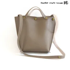 サックっと持てる♪《牛革》２WAYショルダーバッグ・マイクロシュリンク・ベージュ・0152