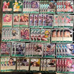 kwq6 6 緑ボニー デッキパーツ 緑 ワンピース SR R 大量