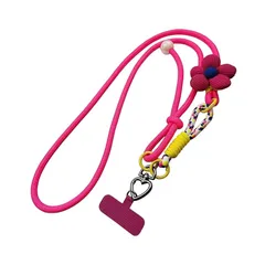 【新品】 [Lhyxuuk] スマホストラップ 携帯ストラップ 肩掛けストラップ 首掛け 斜め掛け 手首にかけ ハンドストラップ 長さ調整可能 可愛いバイカラーデザインスマホショルダー全機種対応 携帯電話/カメラ/USBメモリ/などにも適応紛失防止 タグパ 0
