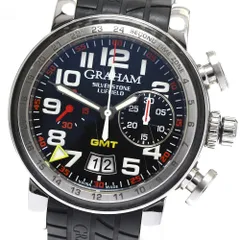 グラハム GRAHAM 2GSIUS.B0BA.K シルバーストーン GMT デイト クロノグラフ 自動巻き メンズ _891618【ev10】のサムネイル
